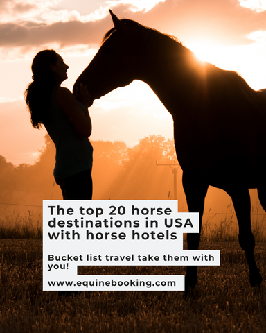 Top 20 Bucket list horse travel destinations, with horse hotels!