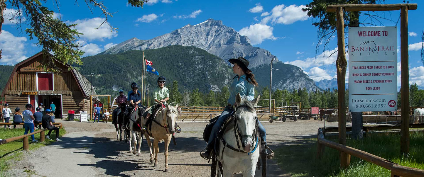 Banff Trail Riders - Stables: Banff National Park: Bow River Horseback Ride