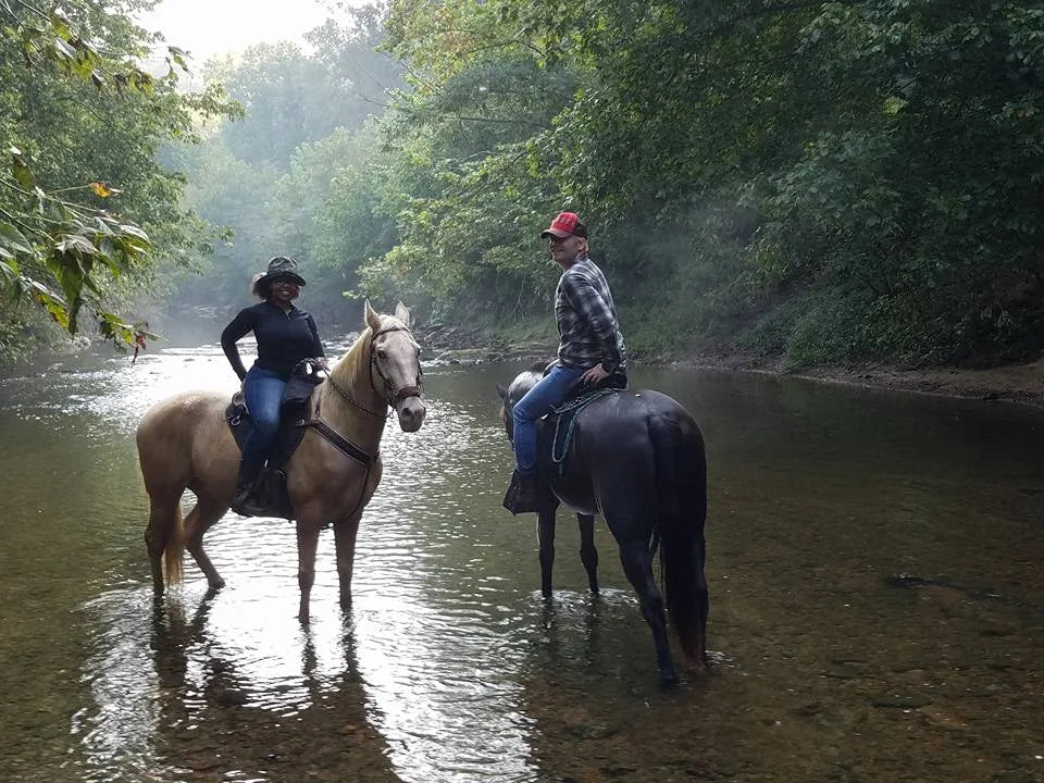 Horseback riding along the river in Birmingham Alabama